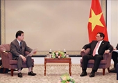 El primer ministro Pham Minh Chinh comienza su agenda de trabajo en Japón