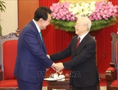 Máximo dirigente partidista de Vietnam se reúne con presidente de Corea del Sur
