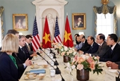 Jefe de la Comisión de Relaciones Exteriores del Comité Central del PCV se reúne con el Secretario de Estado de EE UU