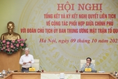 Impulso a la cooperación entre el Gobierno y el Frente de la Patria de Vietnam