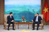 Primer Ministro de Vietnam recibe al Ministro de Economía, Comercio e Industria de Japón