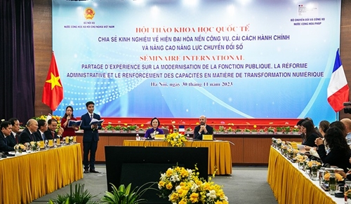 Fortalecimiento de la cooperación Vietnam-Francia en transición digital y reforma administrativa