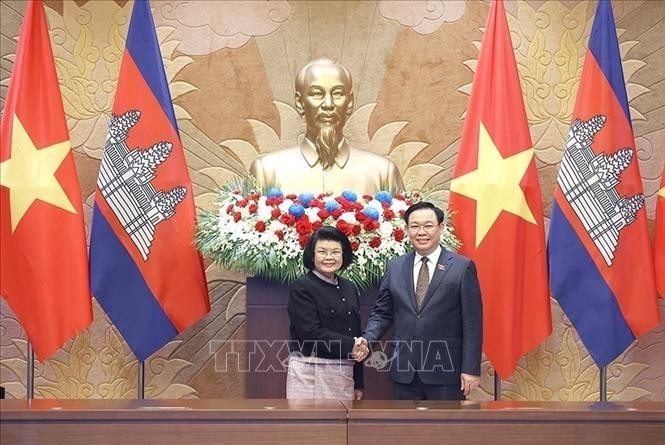 Presidenta de la Asamblea Nacional de Camboya concluye su visita oficial a Vietnam
