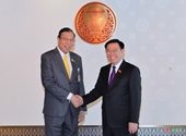 El presidente de la Asamblea Nacional se reúne con el presidente del Senado tailandés