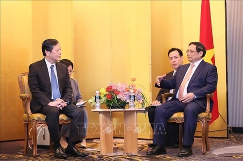 Premier vietnamita recibe a ejecutivos de grupos económicos líderes de Japón