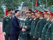 El Presidente vietnamita elogia el desempeño de la brigada de inteligencia de defensa
