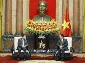 El presidente Vo Van Thuong recibe al Viceprimer Ministro de Camboya