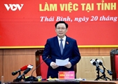 Thai Binh deberá lograr un crecimiento económico de al menos 2 dígitos, solicita el Presidente del Parlamento
