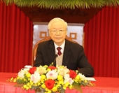 Dirigentes de países y partidos políticos felicitan a líder partidista de Vietnam por el Tet