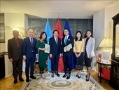Fortalecen lazos delegaciones de Vietnam, Laos y Camboya en sede de ONU