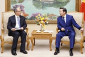 El viceprimer ministro Tran Hong Ha recibe al líder de la Corporación PowerChina
