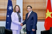 El primer ministro se reúne con la presidenta del Senado australiano