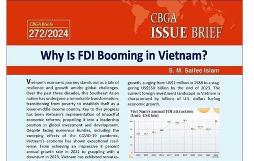 Destacan éxito de Vietnam en atracción de inversión extranjera