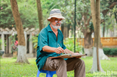 Taller de pintura con el artista Enrique Flores en Hanói
