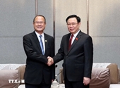El presidente de la Asamblea Nacional Vuong Dinh Hue continúa su agenda de trabajo en China