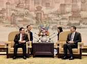 El presidente del Parlamento se reúne con el secretario del Comité Municipal del Partido de Shanghai