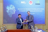 Impulsar la cooperación entre Vietnam y el grupo estadounidense NVIDIA en el desarrollo del ecosistema de semiconductores e inteligencia artificial