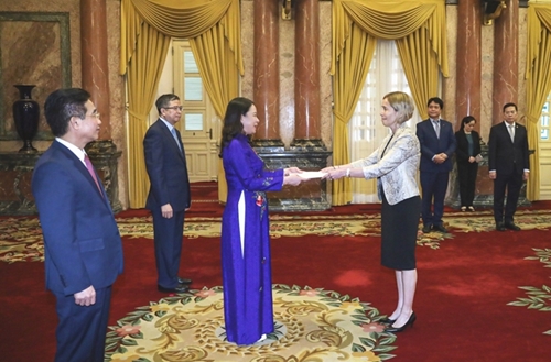 La Presidenta Interina de Vietnam se reúne con nuevos embajadores extranjeros