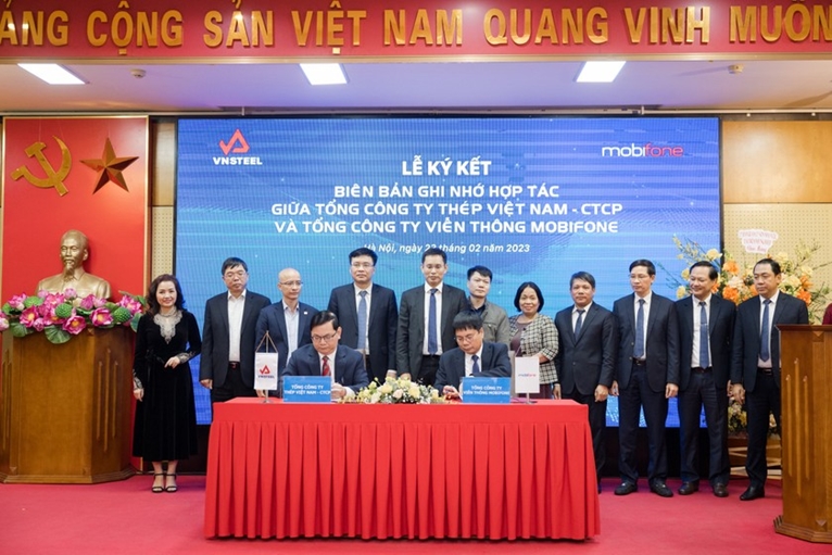 MobiFone và Tổng công ty Thép Việt Nam ký kết thỏa thuận hợp tác Chuyển đổi số toàn diện